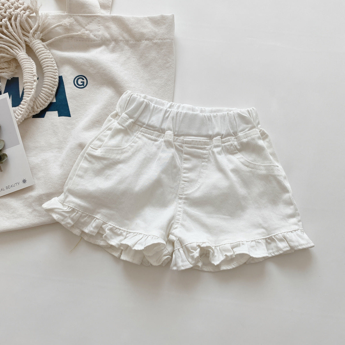 Girls' Denim Shorts with Fashionable Style
