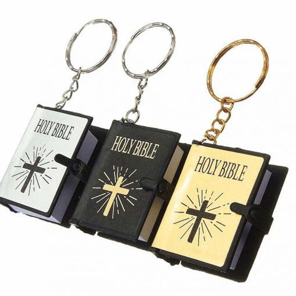 Mini Holy Bible Keychain - Christian Faith Accessory