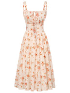Spaghetti-Strap Floral Print Dress