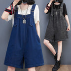 Large Women's Fashion Denim Overalls Shorts