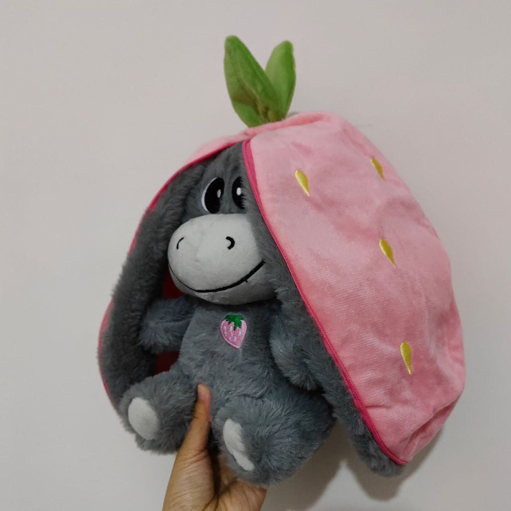 Strawberry Avocado Donkey Plush Baby Doll | Home Decor