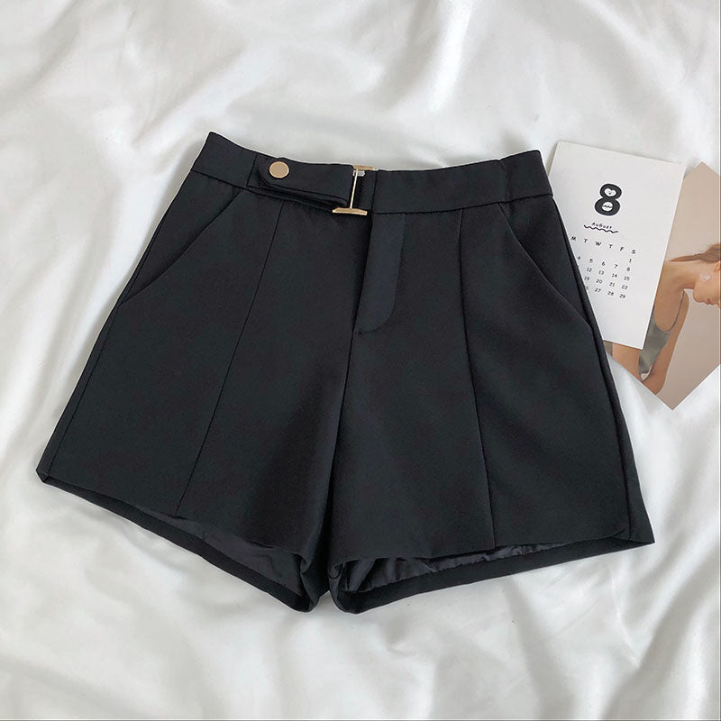 High-Waisted A-Line Loose Shorts for Women