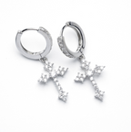 Cone Drop Huggie Earrings