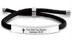 Scripture Cross Cord Bracelet (Psalm 46:5) | Christian Jewelry
