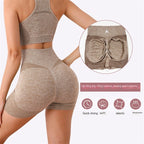 Women's High-Waisted Fitness Set with Yoga Shorts