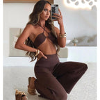 Women's Tank Top and Pants Suit Set