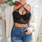 Black Lace Women's Camisole Undershirt for Fashion