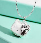 KT Hello Kitty Cat Pendant Necklace