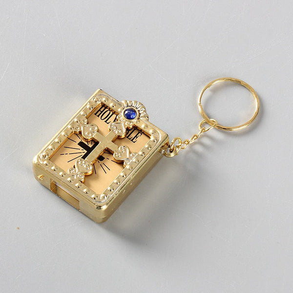 Mini Holy Bible Keychain - Christian Faith Accessory