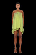 Halter Neck Tube Top Loose Mini Dress