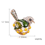 Floral Bird and Butterfly Insect Brooch Collection