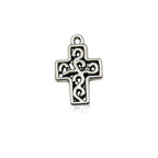 Vintage Silver Cross Pendant Charm