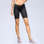 Women's High-Elastic Yoga Shorts with Pockets 2034