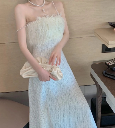 Off-Shoulder Slim Fit Tube Top Dress for Women