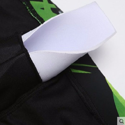 Men's Green Leaf-Print Swim Briefs