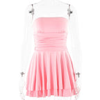 Off-Shoulder Tube Top Backless High Waist Dress