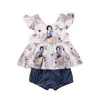 Summer Baby Girls' Outfit: Dot Shorts & Sleeveless Top
