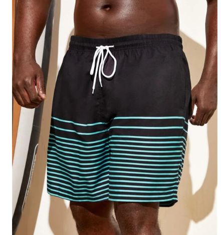 Men's Palm Tree Print Quick-Dry Swim Trunks