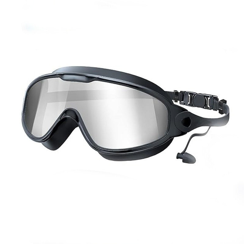 Anti-Fog Mirrored Swimming Goggles with Earplugs