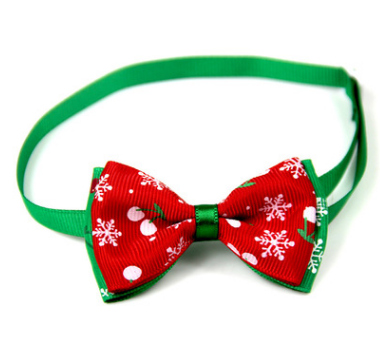 Handmade Christmas Dog Bow Ties - 8 Colors Available