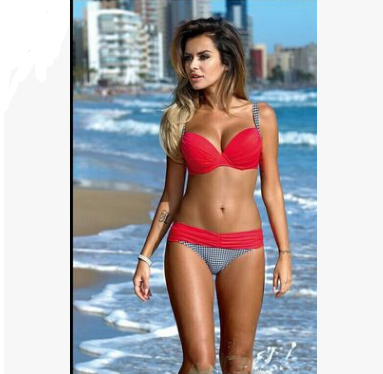 Turquoise Bandeau Bikini Set