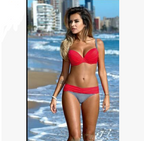 Turquoise Bandeau Bikini Set