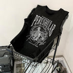 Retro American Vintage Loose Sleeveless Tank Top for Men