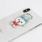 Creative Cartoon Husky Dog Bone Phone Case with Ring Stand | Protective Cover