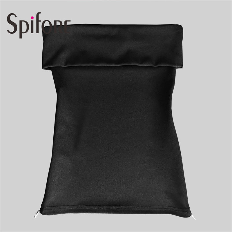 Spifore Off Shoulder Zipper Crop Top for Women
