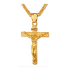 Jesus Crucifix Cross Pendant Necklace | Christian Jewelry
