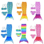 Girls' Mermaid Tail Swimsuit Set