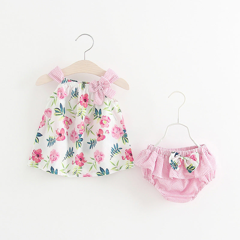 Floral Dress and Pants Set for Girls (Summer 2018)