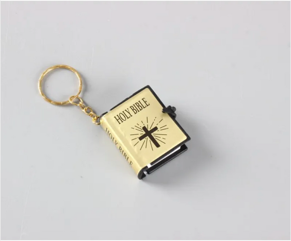Mini Holy Bible Keychain - Christian Faith Accessory