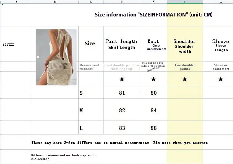 Knit Crochet Beach Cover-Up Dress