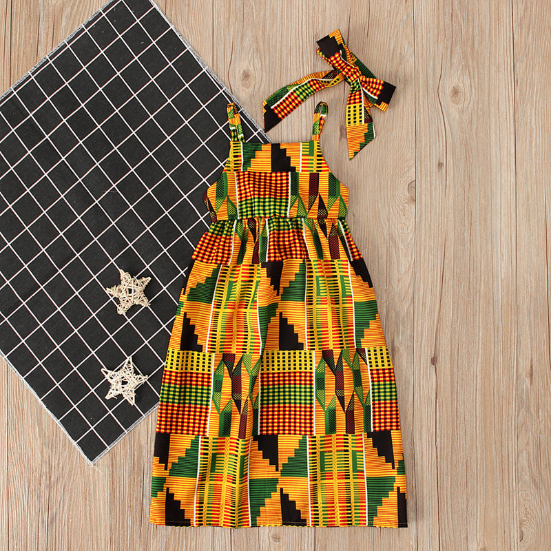 Strapless Bohemian Style Skirt Dress with Straps
