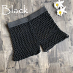 Crochet Net Beach Cover-Up Shorts