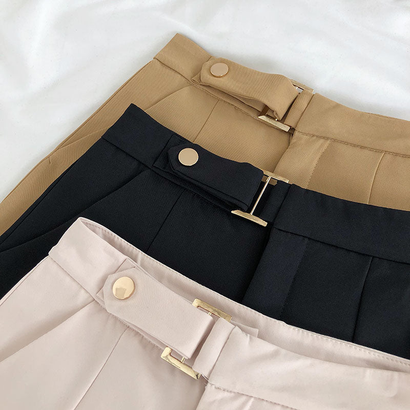 High-Waisted A-Line Loose Shorts for Women