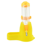 Small Pet Water Bottle with Stand & Food Dish, No-Drip Hanging Dispenser for Hamsters Guinea Pigs Rabbits Rats, Leak-Proof Feeder Combo