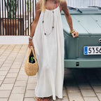Loose Spaghetti Strap Bohemian Dress