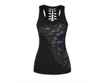 Skull Graphic Tank Top and Base Layer Shirt