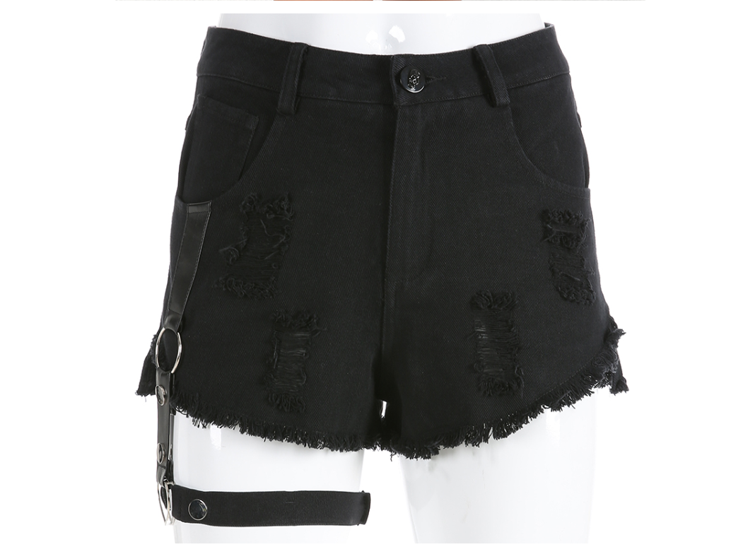 High-Waisted Denim Shorts for Women