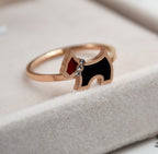 Rose Gold Dog Tail Ring for Pets