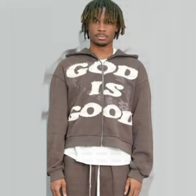 Fashion Digital Printing Loose Men's Women's Pullover God is Good | Faith Streetwear