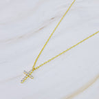 Crystal Cross Pendant Necklace