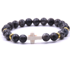 Stone White Turquoise Cross Bracelet (Multi-color)