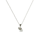 Opal Elephant Pendant Necklace