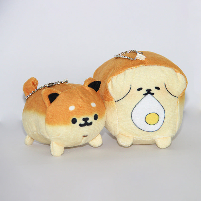 Plush Bread Dog Keychain Pendant for Students and Couples | Accessory