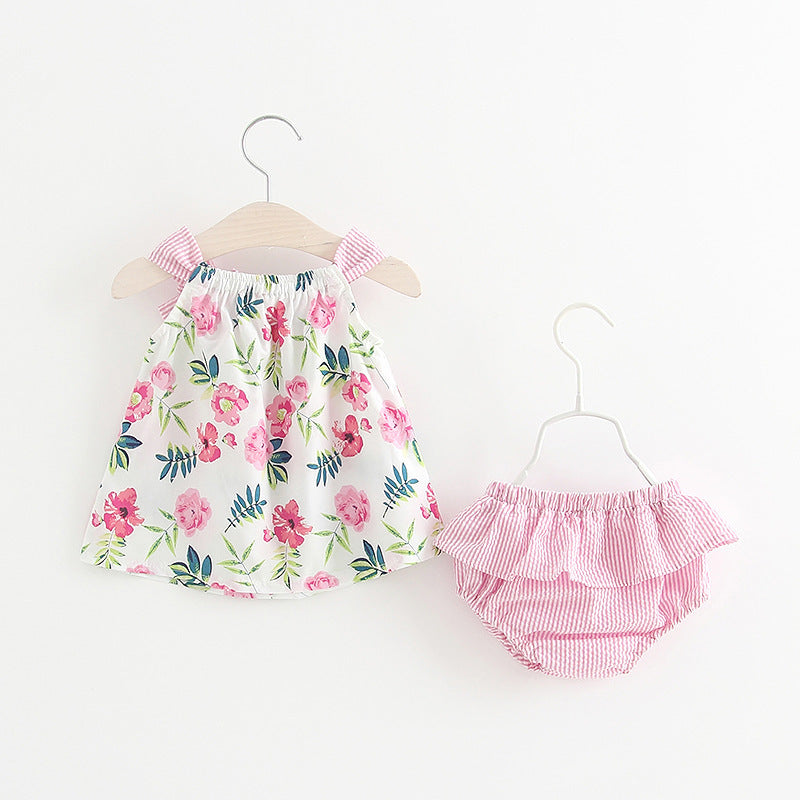 Floral Dress and Pants Set for Girls (Summer 2018)