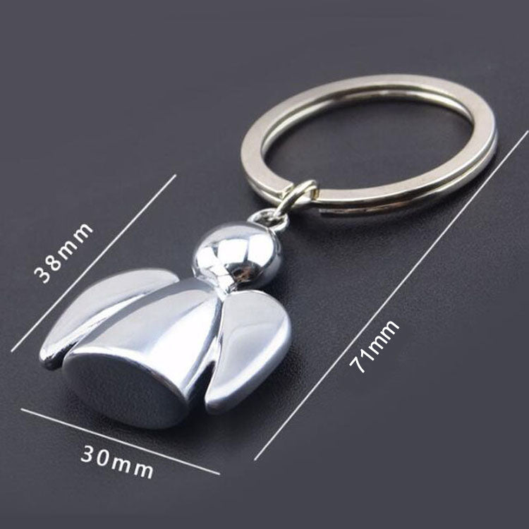 Creative Metal Keychain with Cute Angel Design | Accessory