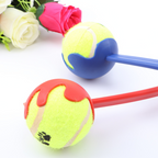 Dog Ball Launcher with Tennis Ball, Lightweight Fetch Thrower Stick for Dogs, Hands-Free Long-Distance Outdoor Play Toy with Ergonomic Grip